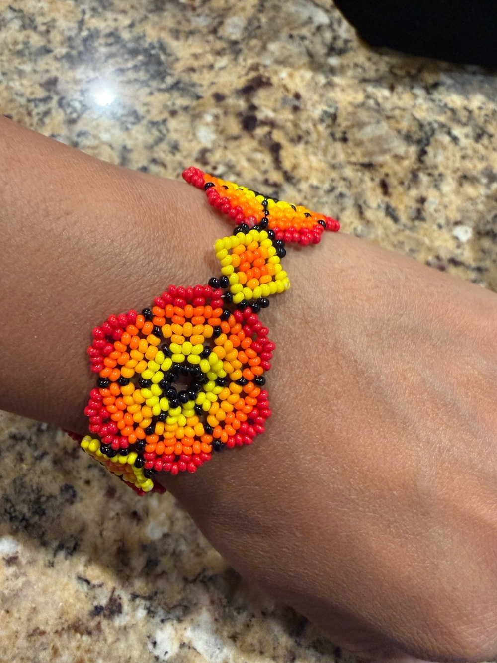 NEW Mexican Huichol, Bracelet, Art Beaded Jewelry Handmade